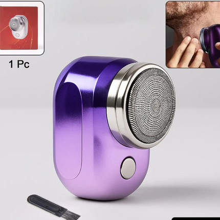Portable Electric Shaver for Men | Ultra-Lightweight & Cordless Razor | USB Fast Charging | Skin-Friendly Beard & Facial Hair Trimmer | Easy One-Button Operation