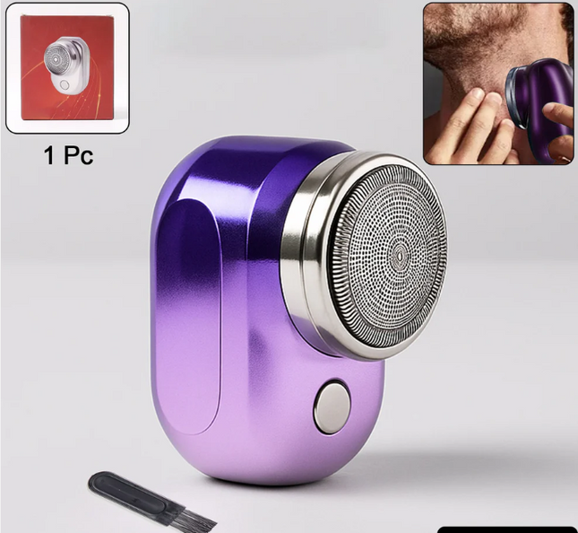 Portable Electric Shaver for Men | Ultra-Lightweight & Cordless Razor | USB Fast Charging | Skin-Friendly Beard & Facial Hair Trimmer | Easy One-Button Operation