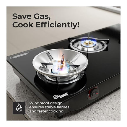 Gas Saver Burner Stand | Gas Saver Jali for Stove 1 Burner | Energy Saver, Fire & Windproof Home Gas Stove | Gas Burner Washable Round Stand