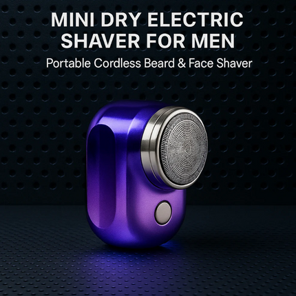 Portable Electric Shaver for Men | Ultra-Lightweight & Cordless Razor | USB Fast Charging | Skin-Friendly Beard & Facial Hair Trimmer | Easy One-Button Operation