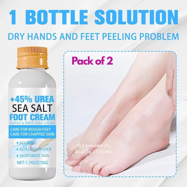 Urea Sea Salt Foot Cream (Pack of 2)