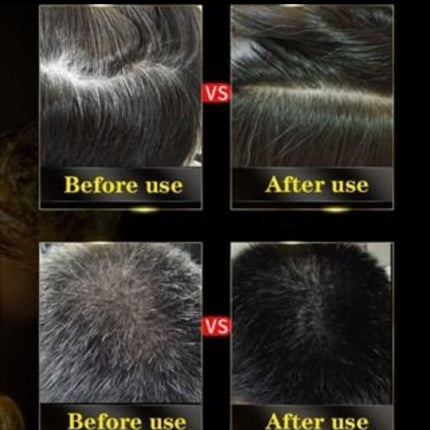 Unisex Herbal Black Hair Dye Shampoo for Grey Hair Coverage Shampoo 3 in 1 (100ml)