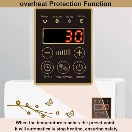 Wall-mounted mini portable air conditioner and heater unit.