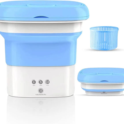 Portable Mini Foldable Washer and Spin Dryer