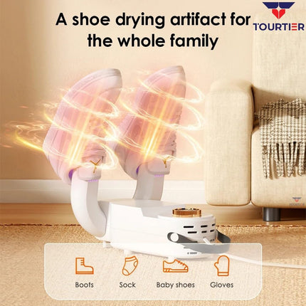 Shoes Dryer Constant Temperature Shoe Dryer timer And Handle Foot Dryer Electric Boot Warmer For Gloves Footwear Dryers Folding Design and Smart Panel