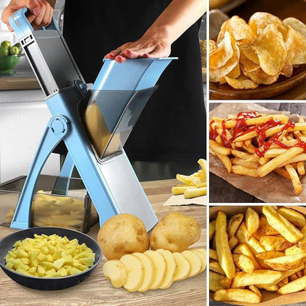 Vegetable Slicer for Slices, Dices, Julienne & Fries, Finger-Safe