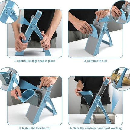 Vegetable Slicer for Slices, Dices, Julienne & Fries, Finger-Safe