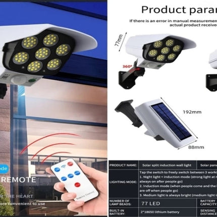 Remote Control Human Sensor Spotlight Garden lamp Solar Light Set