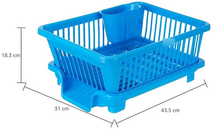 Dish Drying Rack | 3 in 1 Heavy-Duty Dish Drainer Basket with Drain Tray