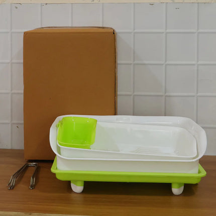 Dish Drying Rack | 3 in 1 Heavy-Duty Dish Drainer Basket with Drain Tray